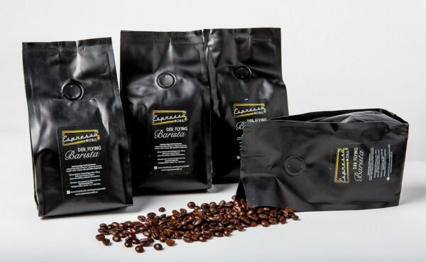 Flying Barista Kaffee Bohnen Hnutas - Brötchen Catering
