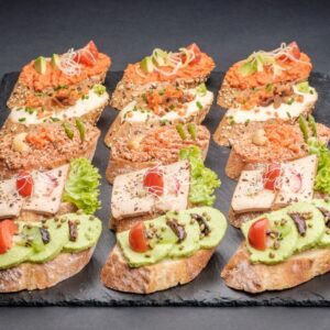 Hnuta’s Gourmet Mix vegan - Brötchen Catering