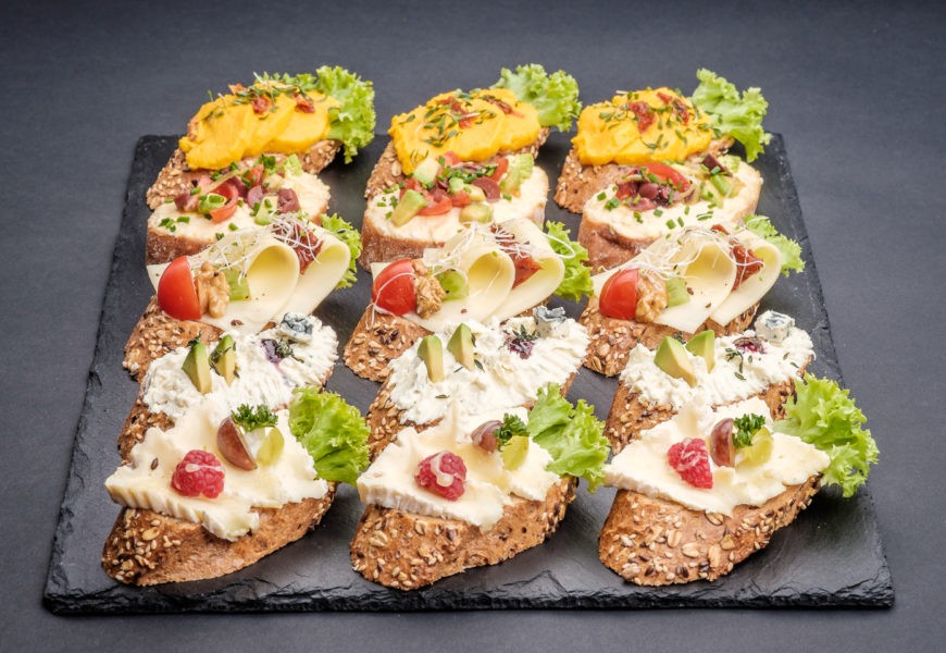 Hnuta’s Gourmet Mix vegetarisch - Brötchen Catering