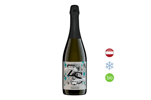 2018 Grüner Vetliner Sekt Brut, 25 Monate, Zuschmann - Schöfmann - Brötchen Catering