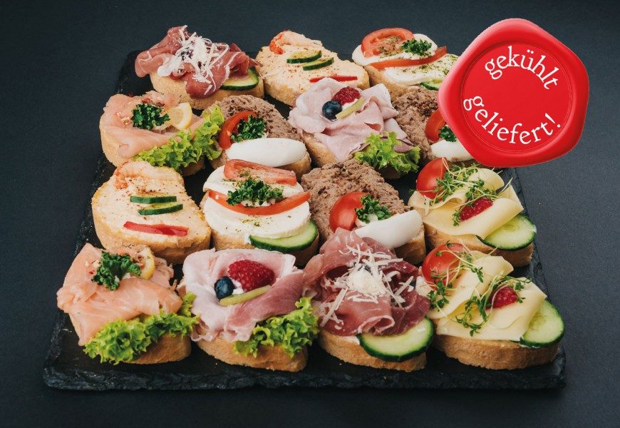 Im Sommer gekühlt geliefert - Hnutas - Brötchen Catering